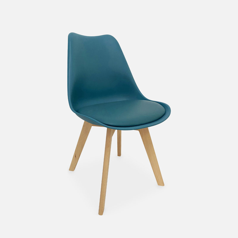 Lewisburg 2 Scandinavian Dining Chairs (Pair), Blue