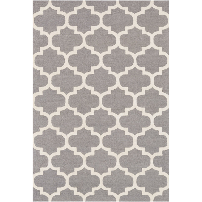 Blaisdell Wool Geometric Indoor Rug, Round 3'6"