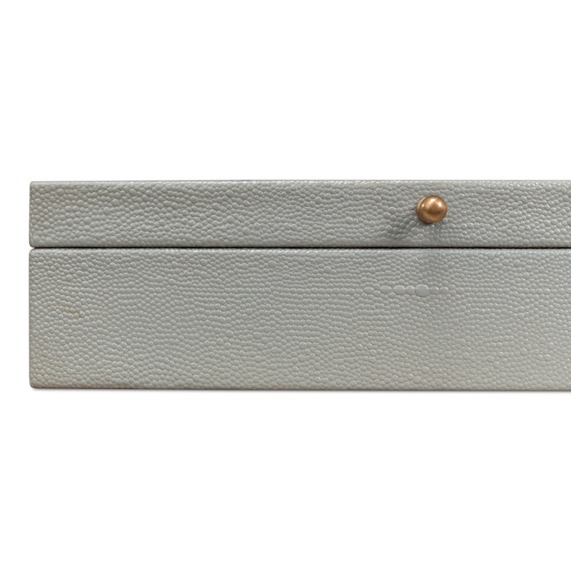 Gatsburg Handmade Decorative Box, Light Gray