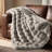 Double-Sided Bubble Faux Fur Throw Blanket-136169292-136169296