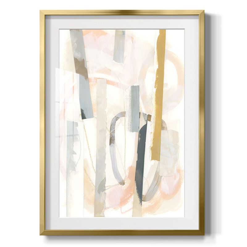 Melon Litmus IV -Framed Print, 25.5" H x 17.5" W, Gold