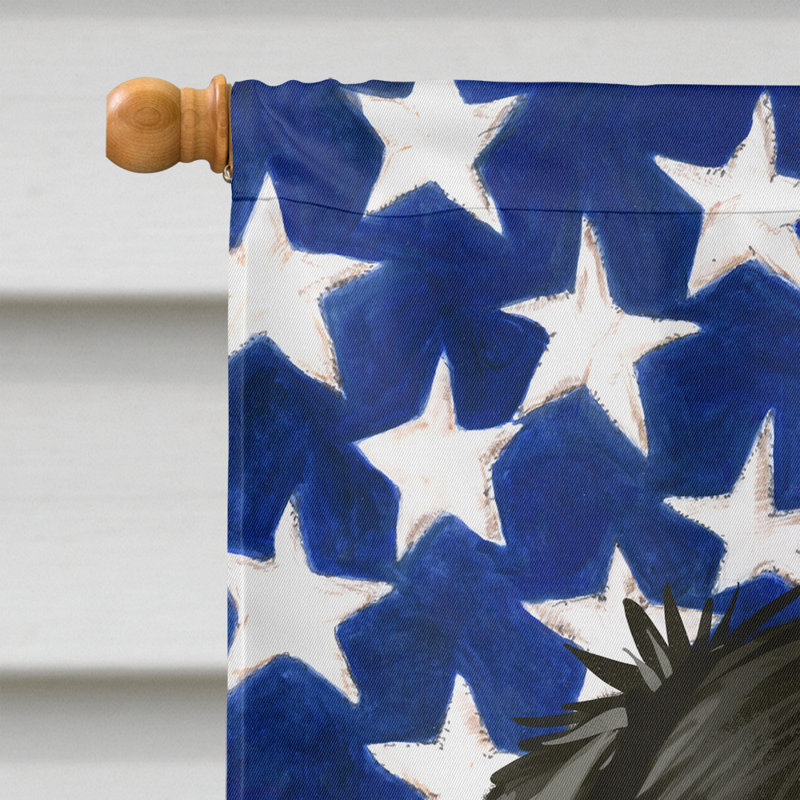 Polyester à 2 côtés 28 x 40 po drapeau maison, Grand bouvier suisse