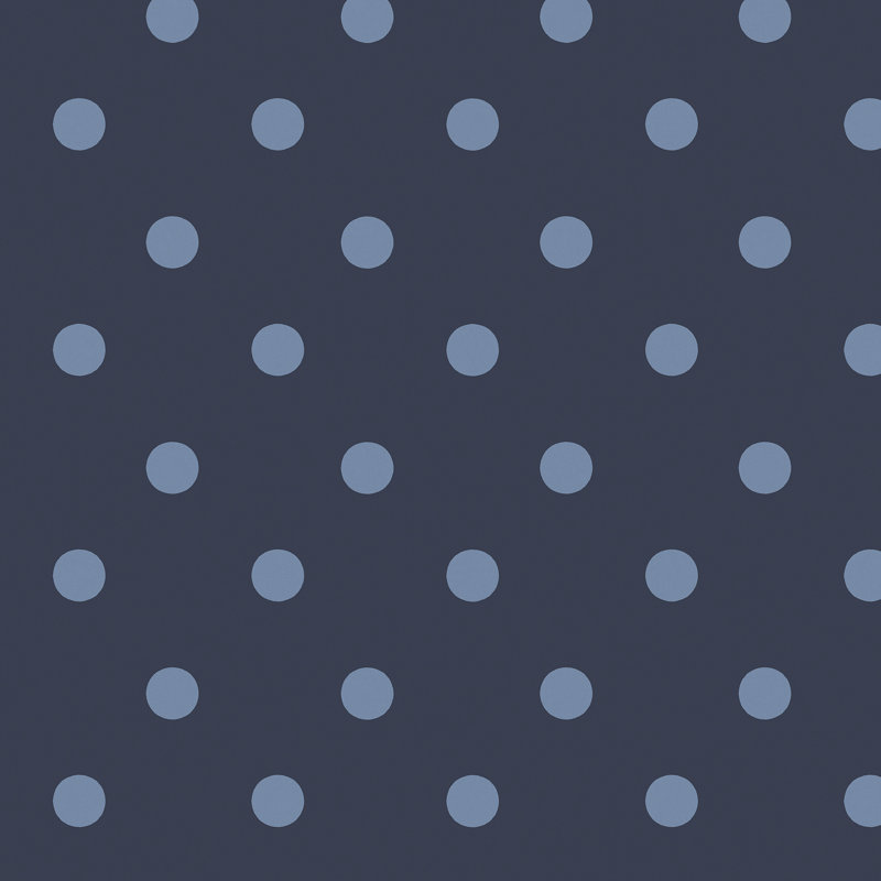 Cath Kidston Button Spot Dotty Wallpaper, Navy  