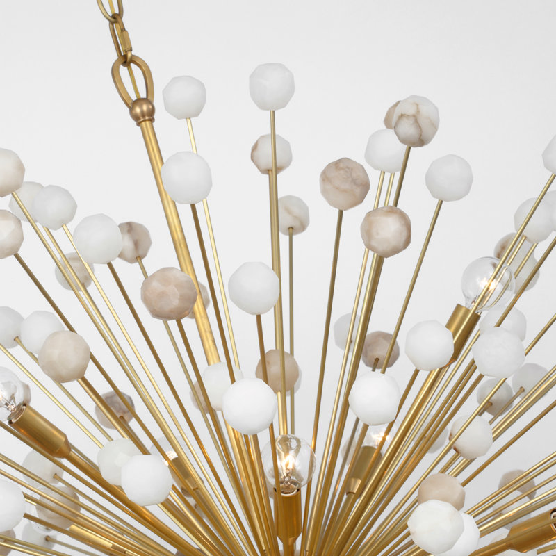Lys 18 - Light Solid Brass Chandelier by Suzanne Kasler