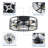 19 Inch Flush Mount Caged Ceiling Fan with Light 6 Speed Reversible Remote Control Farmhouse Low Profile Ceiling Fan for Bedroom Kitchen Dining Room