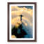 Christ the Redeemer in Brazil in Abstract - Picture Frame Painting Print-55680637-55680638