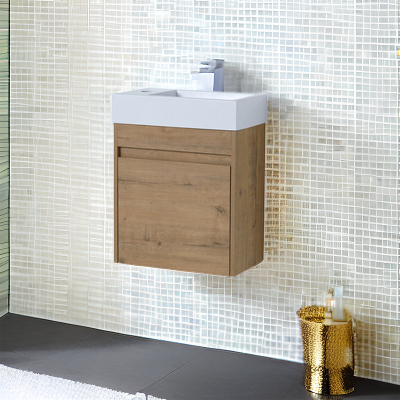 Meuble-lavabo simple avec plateau 18,1 po Ahlexis