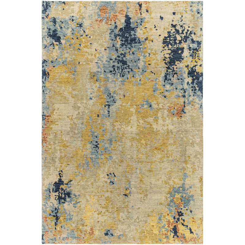 Odyssey Wool Abstract Area Rug, Rectangle 2' x 3'