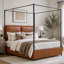 Upholstered Vegan Leather Bed