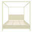 Lit plateforme à baldaquin en bois avec lattes de support-533435236-533435160
