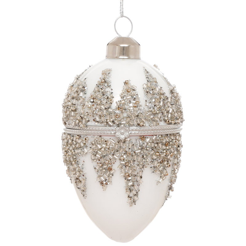 Jeweled Egg Ornament, 3.5 Inches