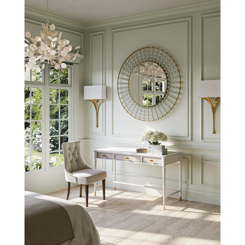Lunaria 6 - Light Chandelier, Contemporary Silver Leaf