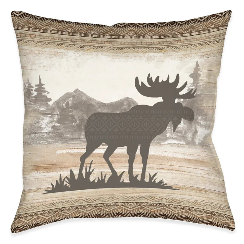 Mountain View Reversible Throw Pillow