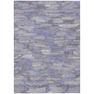 Machine Washable Indoor/Outdoor Jenning ACN2266 Stripes Rug