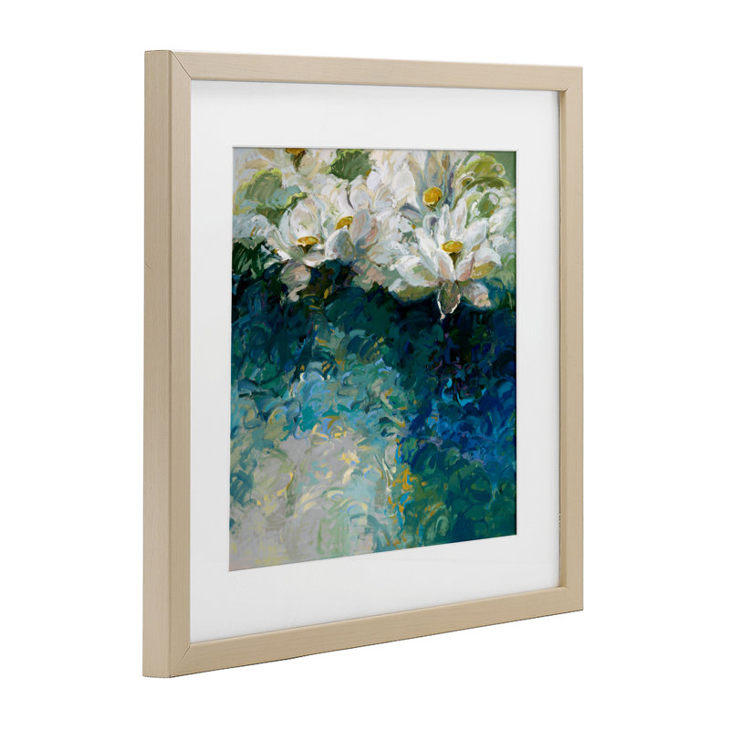 Impressionnisme lys au lever du soleil, reproduction encadrée sous verre, conception de Vicki McMurry, H 13 po x l 13 po