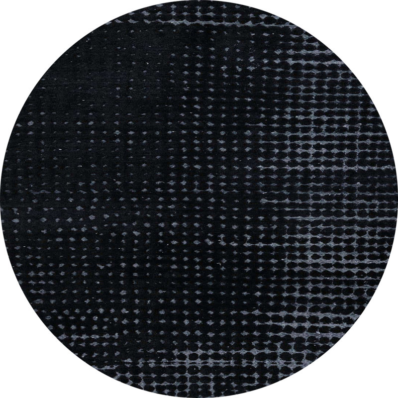 Abstract Indoor Rug, Round 7'