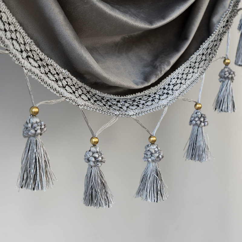 Cantonnière 39 po, Gris argenté