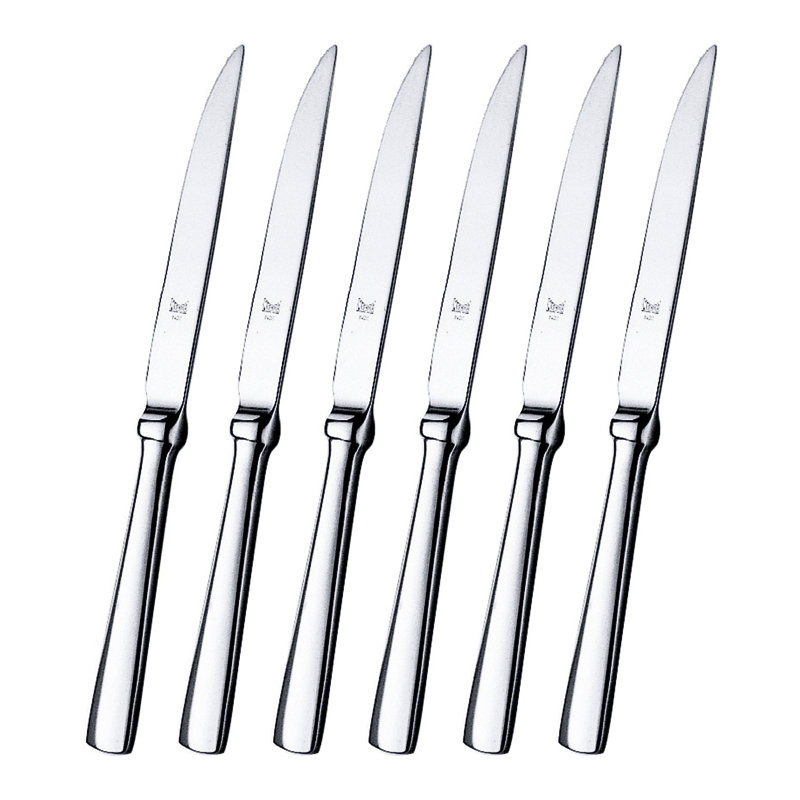 Boîte-cadeau pour couteaux à steak - 6 pièces - Acier inoxydable
