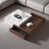 Brun noisette / blanc / gris