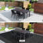 Tapis gris en polyéthylène tissé à la machine de couleur unie Whitting-2073181208