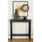 Minneiska Wood Slim Turned 1 Shelf Black Console Table-2094597679