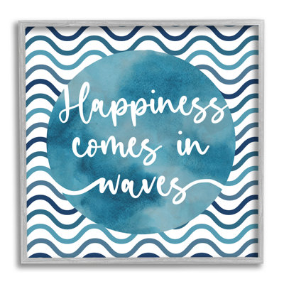 «Happiness Comes In Waves», estampe numérique par Linda Birtel