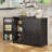 Bayview 33” Stand Kitchen Pantry with 3 Doors, 1 Drawer, Multiple Finish Options-1437612854