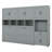 Twin Size Murphy Bed Cabinet With Desk, Closet, Storage Drawers Lockers & Shelves-116611037