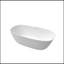 Baignoire de trempage autoportante de 59 pouces en blanc mat, durable et facile à entretenir