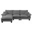 Canapé modulaire d'inspiration voilier avec repose-pieds amovible