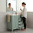 30" Green Bathroom Vanity Sink Combo | Solid Wood Frame & Drawers
