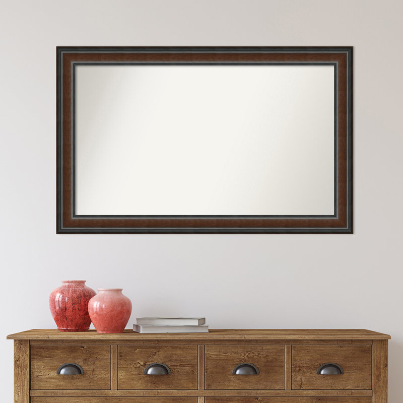 Halcott Solid Wood Rectangle Wall Mirror, 41" H x 26" W
