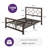 Mauppin Metal Slat Bed-101141600-101141595