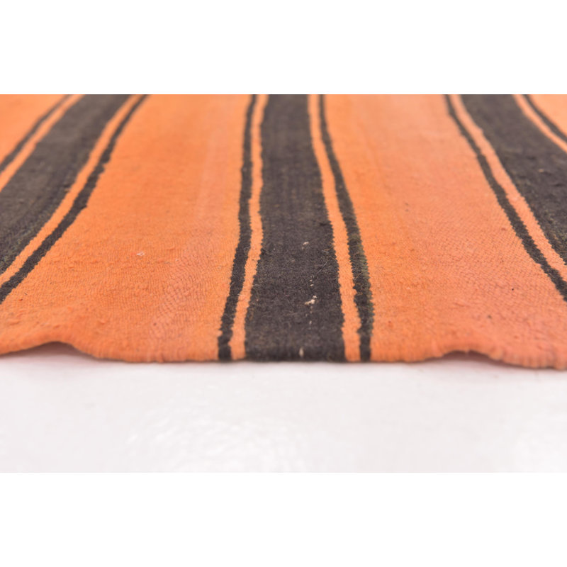 Tapis de la surface en laine de chemin de 5 pi 8 po x 13" one-of-kind à la main noué la Ilfracombe