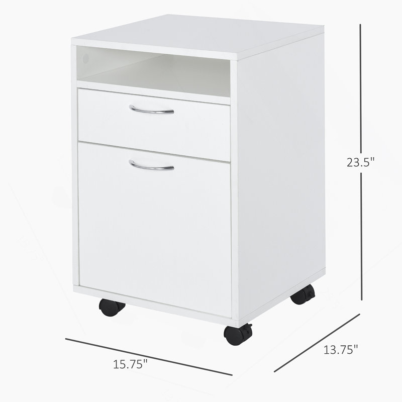 Organisateur de rangement mobile, Blanc