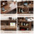 Walnut Rectangular Solid Wood Writing desk-622582191