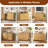 Donnell Bamboo 47''W Kitchen Storage Cabinet with Fluted Door