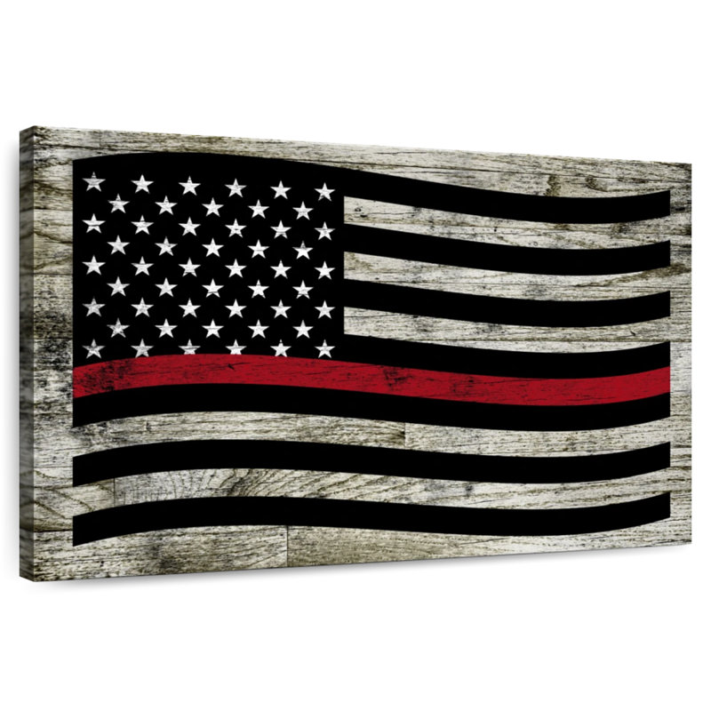 Lelar US Firefighter Flag, 20" H x 30" W