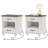 Agathy Set Of 2 Nightstands Side Table With Two Drawers & Open Shelf-1942831802