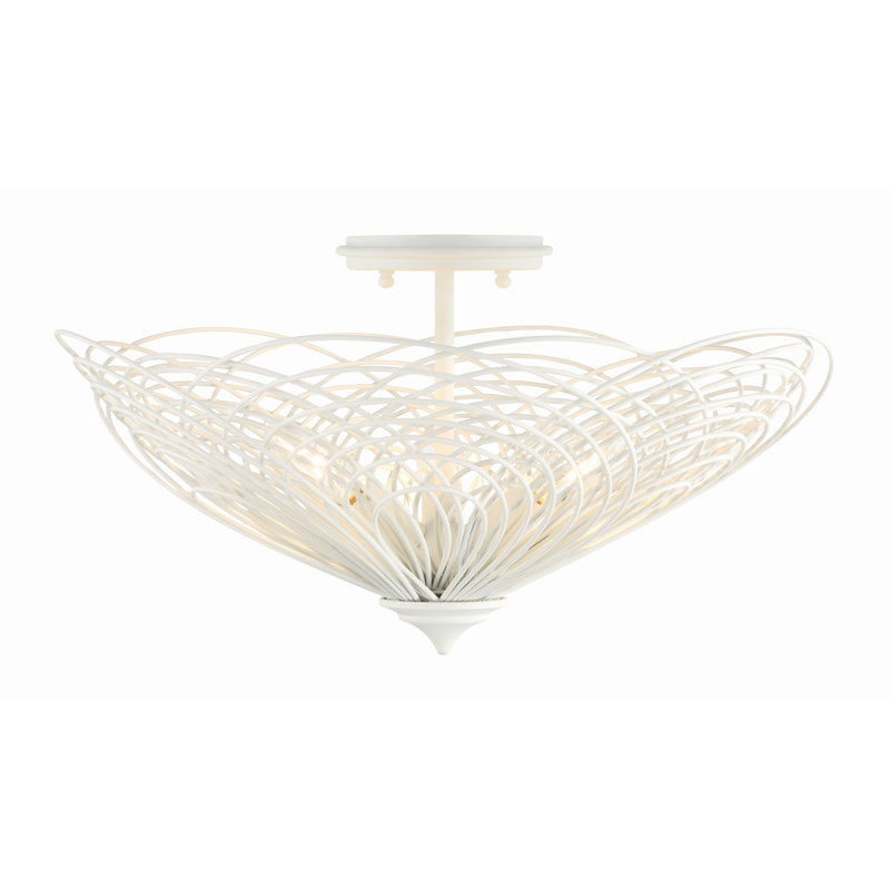 Plafonnier semi-encastré 3 lumières Afshan