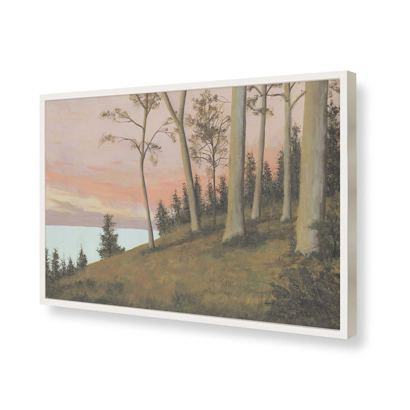 "Télécommande Lakeshore I" par Michael Willett, reproduction d'art, Impression sur cadre ouvert sans papier mat, Blanc