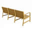 Holiday - Ensemble de meubles d'intérieur / extérieur 5 pièces - Canapé 3 places, 2 chaises et 2 tables basses Matériau PP imperméable - Ensemble de conversation pour patio facile à assembler (jaune)-1905757649