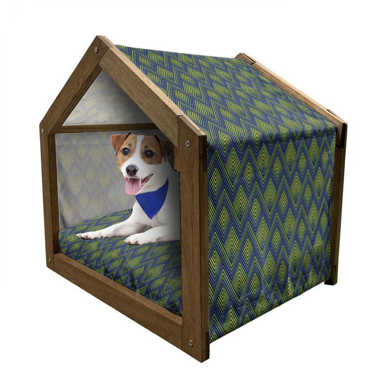 Niche pour chien en bois, H 25,59 po x l 29,53 po x P 21,65 po