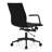 Modern Contemporary Slim Seek Mid Back Office Chair Ribbed With Arms Adjustable Height Swivel Wheels Chrome Base-748953379-741314203