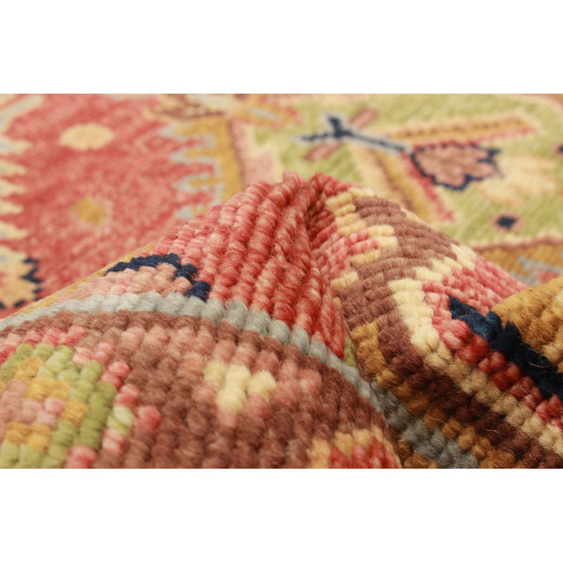 Tapis rouge en laine noué à la main 5 pi 0 po x 8 pi 0 po Jules Serapi