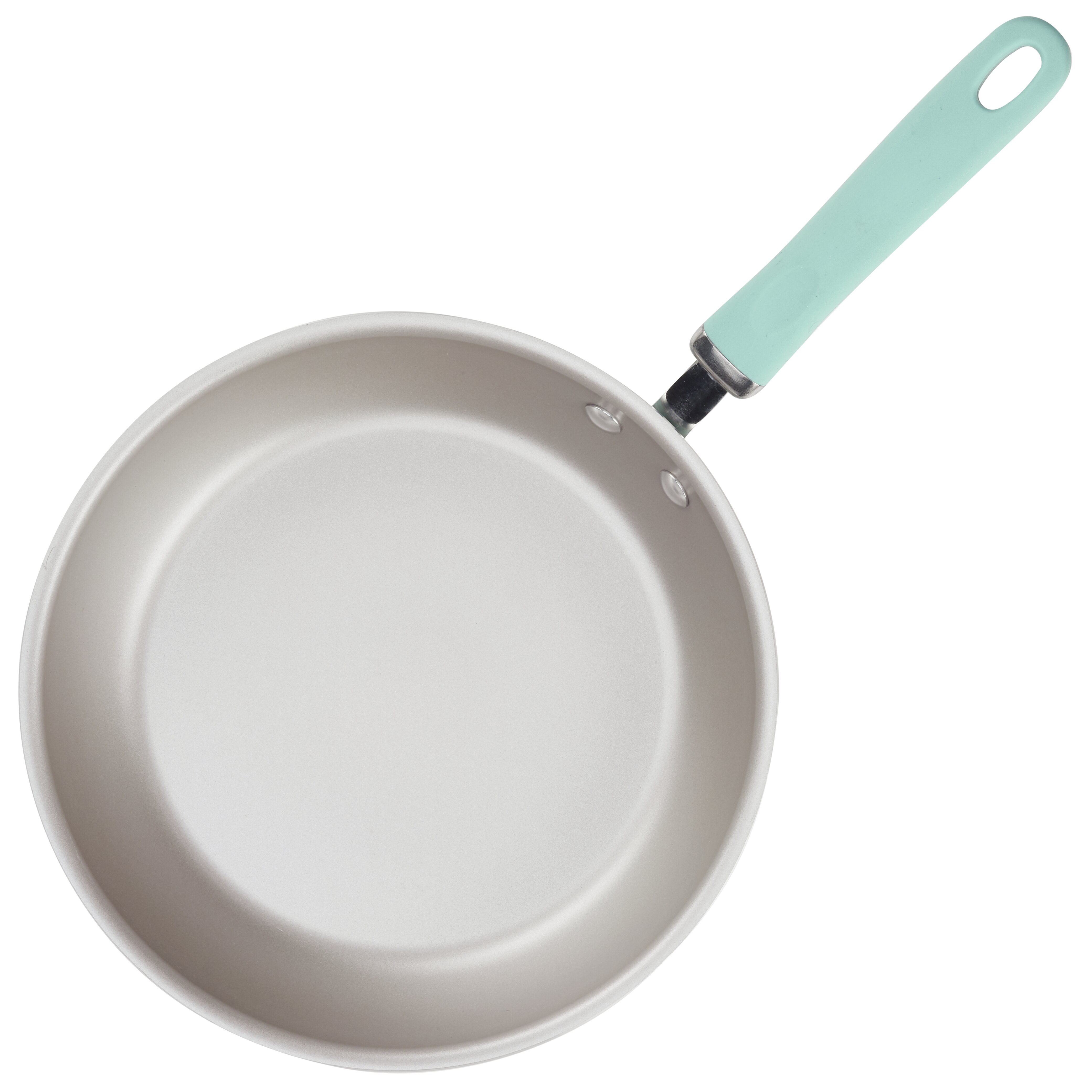 Rachael Ray Create Delicious Deep Nonstick Frying Pan / Fry Pan / Skillet  with Lid - 9.5 Inch, Gray