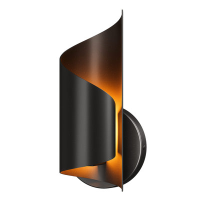 Arindra Iron Modern Wall Sconce with Novelty Shade and Metal Frame