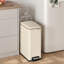 Poubelle à pédale 13 gallons avec couvercle, fermeture en douceur, seau intérieur-108203808