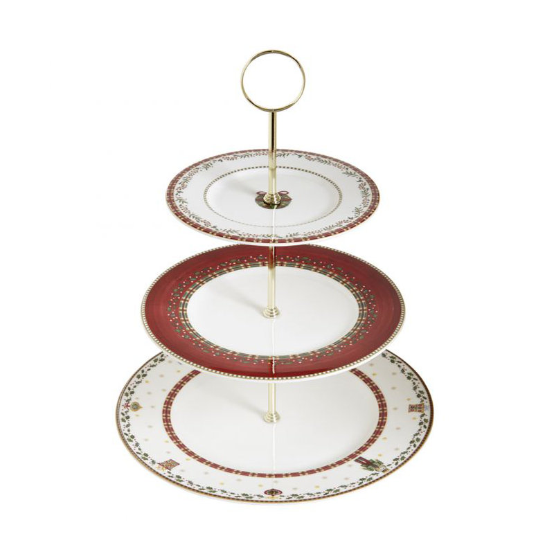 Nutcracker Bone China Cake Stand