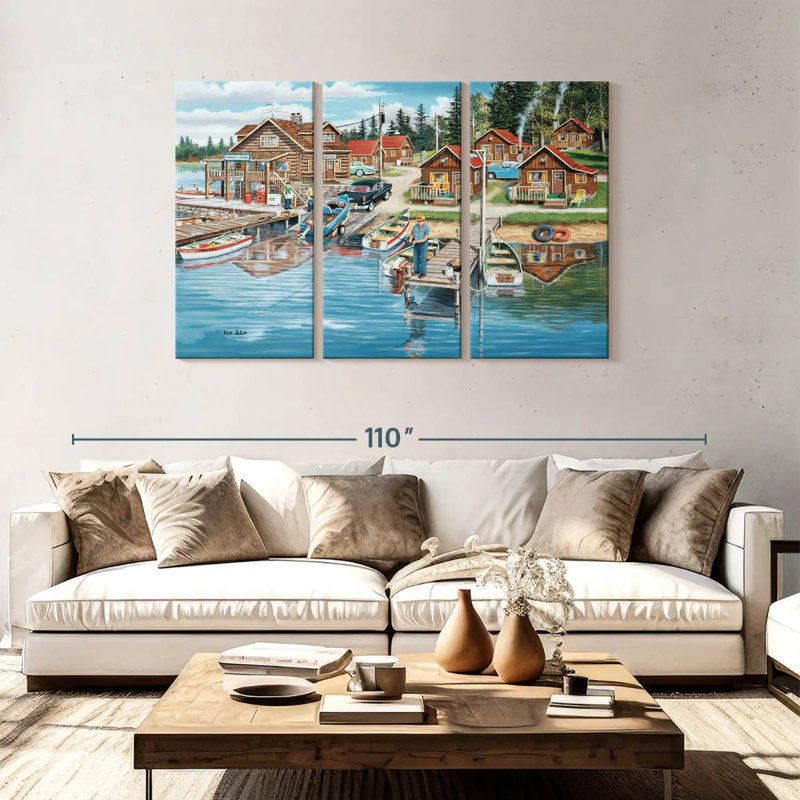 Alvord Timber Lodge, 48" H x 74" W